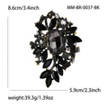 Alloy Rhinestone Glass Brooch For Elegant Women's Apparel Decoration view 4