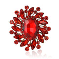 Alloy Rhinestone Glass Brooch For Women's Apparel And Lapels view 5