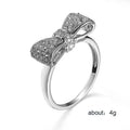 Fashion Bow Knot Ring For Women Engagement Style European American Jewelry view 2
