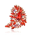 Alloy Rhinestone Large Glass Brooch Pin For Women's Coats And Suits view 5