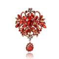 Large Alloy Glass Brooch For Women's Formal Dresses And Shawls view 5