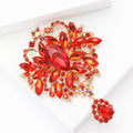 Large Alloy Glass Brooch For Women's Formal Dresses And Shawls view 3