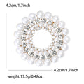 Alloy Pearl Wreath Brooch For Women Suit And Sweater view 6
