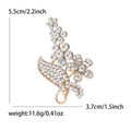 Plated Alloy Four Flower Brooch For Elegant Suit Accessories view 6