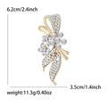 Alloy Rhinestone Flower Brooch Pin For Suits And Apparel Accessories view 6