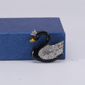 Alloy Enamel Rhinestone White Swan Brooch For Women Apparel view 6