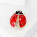 Alloy Enamel Ladybug Rhinestone Brooch Pin For Fashion Clothing Accessories view 4
