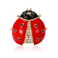 Alloy Enamel Ladybug Rhinestone Brooch Pin For Fashion Clothing Accessories view 5