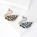 Alloy Zircon Swan Brooch Pin For Elegant Women's Apparel view 1