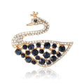 Alloy Zircon Swan Brooch Pin For Elegant Women's Apparel view 5