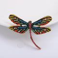 Alloy Rhinestone Dragonfly Pearl Brooch Pin For Fashion Apparel view 1