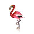 Alloy Enamel Flamingo Brooch Pin For Womens Suit And Coat Decor view 5