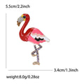 Alloy Enamel Flamingo Brooch Pin For Womens Suit And Coat Decor view 4