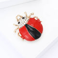 Metal Alloy Enamel Ladybug Brooch For Suits And Coat Accessories view 3
