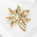 Alloy Pearl Rhinestone Floral Brooch For Women's Clothing Accessories view 3