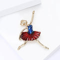 Alloy Enamel Gymnast Ballet Girl Brooch Pin For Dance Accessories view 4