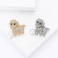 Alloy Rhinestone Dog Brooch Pin For Suit And Coat Decoration view 2