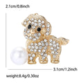 Alloy Rhinestone Dog Brooch Pin For Suit And Coat Decoration view 6