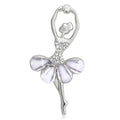 Alloy Rhinestone Dancing Girl Brooch Pin For Women’s Apparel Decoration view 5