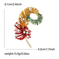 Alloy Pearl Feather Brooch Pin Scarf Clip For Women view 5