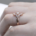 Rose Gold Zircon Ring Fashion Women's Engagement Diamond Ring Hand Jewelry Accessory view 2
