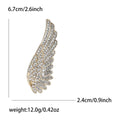 Alloy Rhinestone Angel Wing Brooch Pin For Women's Suits view 6