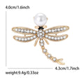 Alloy Pearl Dragonfly Brooch For Scarves Shawls And Suit Jackets view 5