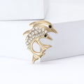 Alloy Rhinestone Dolphin Brooch Pin For Suit And Coat Accessories view 4
