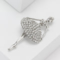 Rhinestone Alloy Brooch Pin For Elegant Women's Suit Accessories view 4