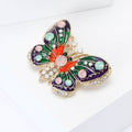 Alloy Enamel Butterfly Brooch Pin For Women Suits And Sweaters view 2