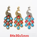 Zinc Alloy Peacock Charm Pendant No.305227 for DIY Necklace Bracelet Jewelry Making view 1