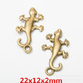 Zinc Alloy Gecko Charm Pendant No.305412 for DIY Necklace Bracelet Jewelry Making view 3
