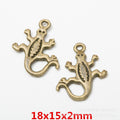 Zinc Alloy Gecko Charm Pendant No.305412 for DIY Necklace Bracelet Jewelry Making view 2
