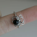 Creative Artificial Pearl Spider Ring For Women, Korean Street Style Fashion Insect Finger Ring view 6