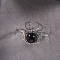 Creative Artificial Pearl Spider Ring For Women, Korean Street Style Fashion Insect Finger Ring view 3