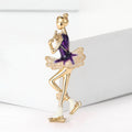 Alloy Enamel Rhythmic Gymnast Girl Brooch For Women's Apparel view 2