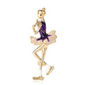 Alloy Enamel Rhythmic Gymnast Girl Brooch For Women's Apparel view 5