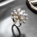 Korean Trendy Pearl Adjustable Ring, Fashion Personality Temperament Finger Jewelry For Women view 2