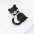 Alloy Enamel Cat Brooch Pin For Women Suit And Coat Decoration view 3