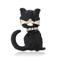 Alloy Enamel Cat Brooch Pin For Women Suit And Coat Decoration view 5