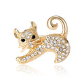 Alloy Cat Rhinestone Brooch Pin For Fashion Apparel Accessories view 5