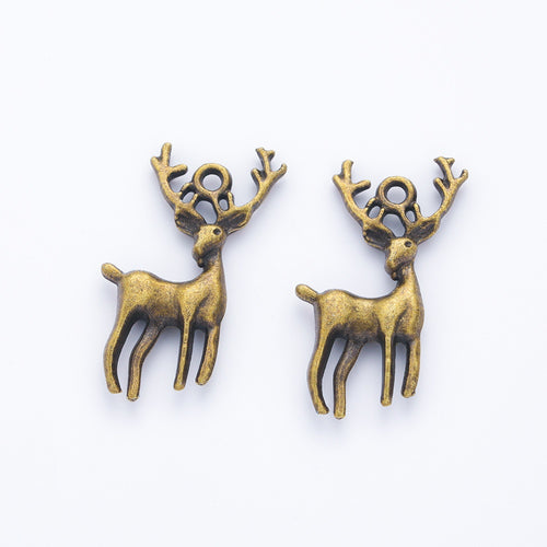 Zinc Alloy Deer Charm Pendant for DIY Necklace Bracelet Jewelry Making