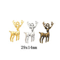 Zinc Alloy Deer Charm Pendant for DIY Necklace Bracelet Jewelry Making view 1