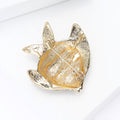 Alloy Enamel Coral Fish Rhinestone Brooch Pin For Apparel Decoration view 4