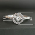 Fashion OL Hollow Rhombus Zircon Women Ring, European American Copper Travel Souvenir Jewelry view 5