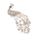 Premium Alloy Rhinestone Peacock Brooch For Sweater And Cardigan Decoration view 5