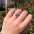 Creative Shooting Star Wish Ring With X Shaped Geometric Interwoven Design Fashion view 1