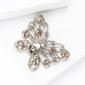 Metal Alloy Rhinestone Butterfly Brooch Pin For Suits Dresses And Scarves view 4