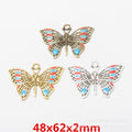 Zinc Alloy Butterfly Charm Pendant No.463721 for DIY Necklace Bracelet Jewelry Making view 1