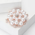 Alloy Pearl Brooch Pin For Women's Suit And Cardigan Decoration view 3